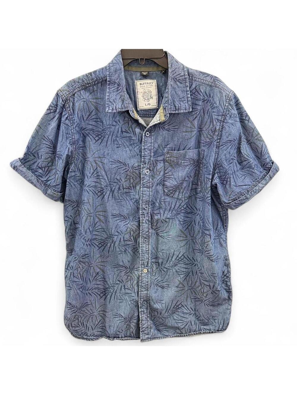 Buffalo David Bitton Men's Blue Shirt